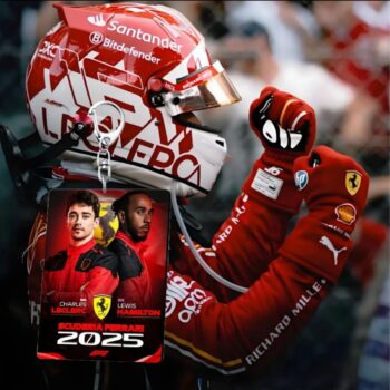 Scuderia Ferrari 2025 Keychain – Leclerc & Hamilton Edition