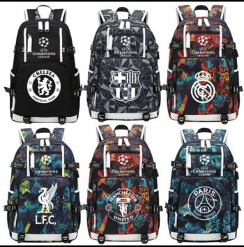 Champions League Football Club Backpacks – Style for True Fans!