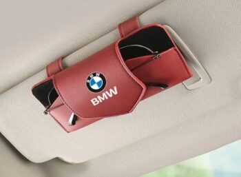 BMW Sun Visor Sunglasses Holder – Leather Organizer Case