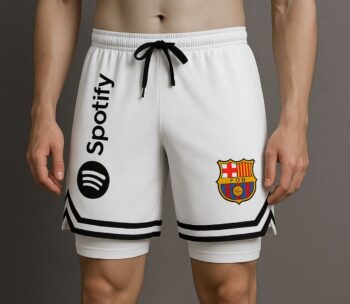 FC Barcelona x Spotify Training Shorts – White Edition