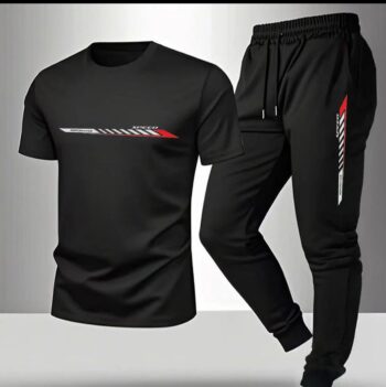 Speed & Performance Tracksuit – 2-Piece Set (T-Shirt + Joggers)