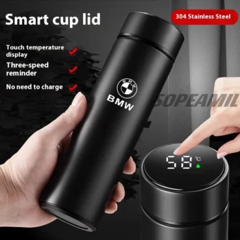 Car Vacuum Cup Temperature Display Coffee Cup BMW M M2 M3 X1 X2 X3 X4 X5 X7 E36 E39 E46 E70 E60 E90 E91 F10 F15 F20 F30 G20 G30