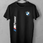 BMW T-Shirt Car Sports Car Club T-Shirt Men's and Women's Cotton Short Sleeve Racing Streetwear