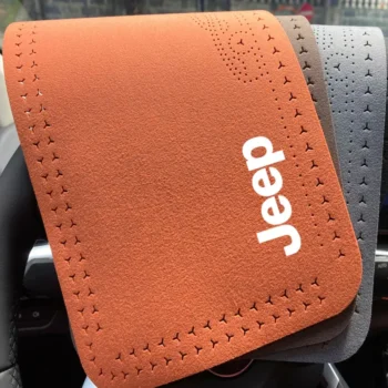 Leather Car Armrest Mat Auto Armrests Storage Box Cushion For Jeep Grand Cherokee wk2 Wrangler JK Lanyard Gladiator Accessories
