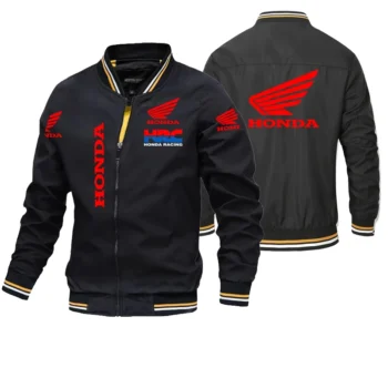 Honda Motorcycle Jacket Cross-Border European and American Leisure Outdoor Sports Jacket Wind and Rain Men's Fashion Jacket Top