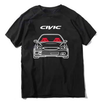 2024 Hot Sale 100% cotton Classic Japanese car fans Civic EK (Type 1) T-SHIRT Tee shirt