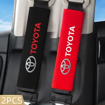 2Pcs Car Seat Belt Cover Car Safety Belt Shoulder Protection for Toyota Rav4 CHR Yaris Prius Avensis Corolla Camry Highlander GR