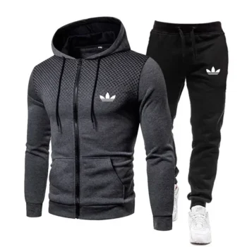 2025 Men Jacket Tracksuit Casual Sports Suit Men's Set 2024 Autumn Winter Two Pieces Set Mens Sportswear Plus Pants Suit