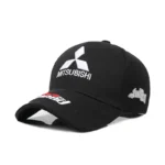 car rally baseball cap cotton embroidered snapback for Mitsubishi badge Outdoor off-road F1 Racing hat Unisex Business gift