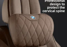 For BMW Headrest Waist Support Car Neck Pillow New 3 Series 7/5 Series X1X3X5 Car Headrest Special Car Pillow Cushion