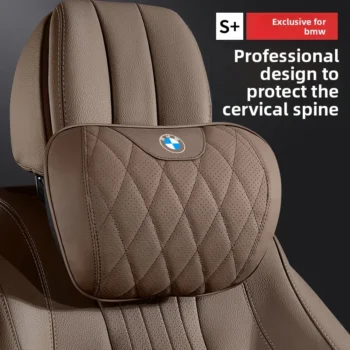 For BMW Headrest Waist Support Car Neck Pillow New 3 Series 7/5 Series X1X3X5 Car Headrest Special Car Pillow Cushion