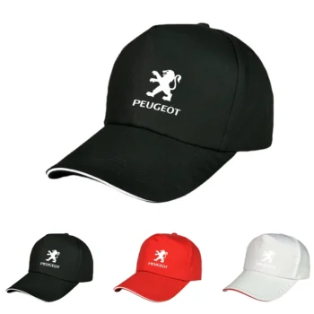 Car Baseball Cap Cotton Sunscreen Hat Accessories For Peugeot 407 508 2008 5008 307 308 3008 206 207 208 107 106 205 4008 301 60