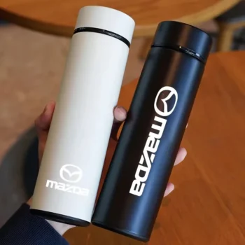 Car Smart Thermos Bottle With Temperature Display Coffee Cup For Mazda 3 6 Atenza Axela Demio CX3 CX5 MP MS RX8 Car Accessories